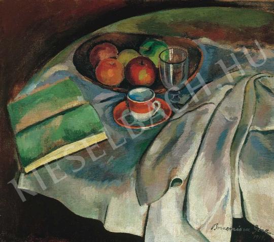  Bornemisza, Géza - Still-Life with White Tablecloth, 1919. painting