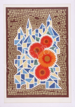 Hegyi, György (Schönberger György) - Flower and City, 1987 