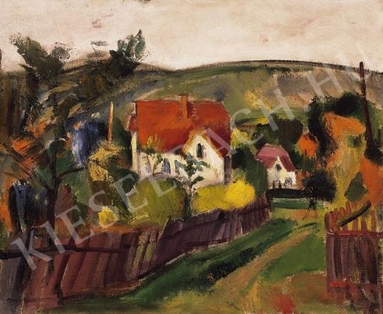  Márffy, Ödön - Village Scene, Early 1910s. painting