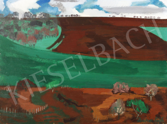 For sale  Batári, László - Fields in Sáregres, 1973 's painting