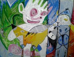  Becsey, Zsuzsa - Little Clown with a Duck (detail) 