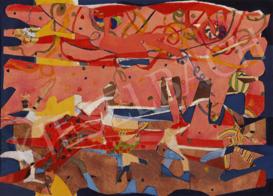 Farkas, György - Carnival, 1970 painting