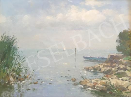 Halasi Horváth, István (Horváth István) - Lake Balaton in Autumn painting