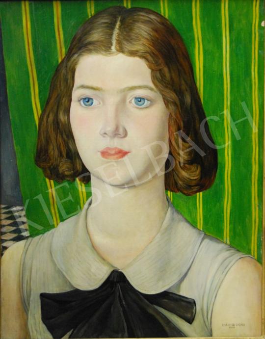  Kákay-Szabó György - Női portré, 1930 festménye