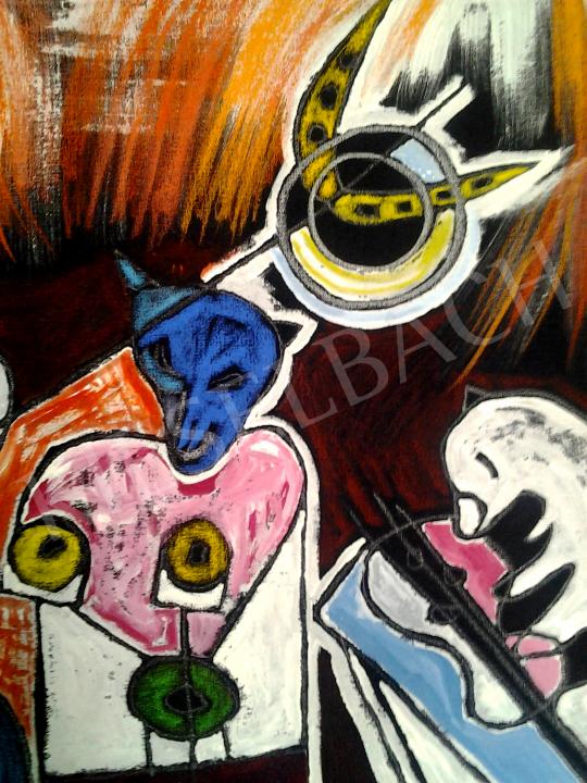  Becsey, Zsuzsa - Dream of the Pot-Headed Boy with Lily (detail) painting