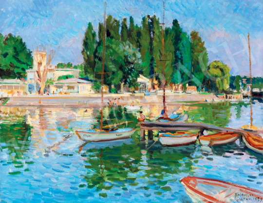  Boldizsár, István - Lake Balaton with Sailing Boats (Siófok), 1959 | 55th Spring Auction auction / 17 Lot