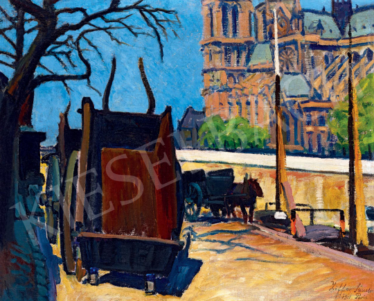 Ziffer, Sándor - Paris, Port de Montebello with the Notre Dame, 1911 | 55th Spring Auction auction / 54 Lot