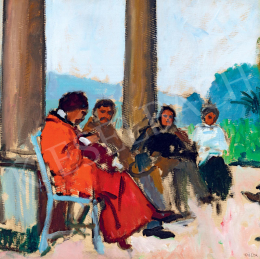  Pólya, Tibor - Artists by the Castle, c. 1910 