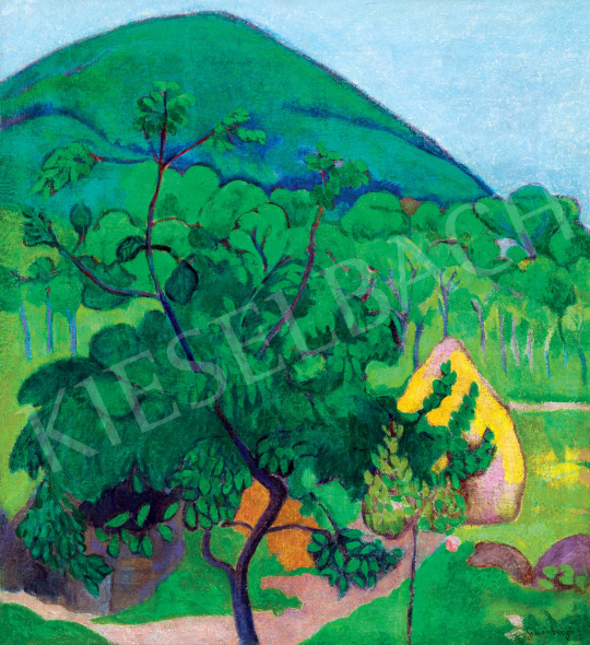  Schönberger, Armand - Nagybánya Landscape with Kereszthegy, c. 1909 | 55th Spring Auction auction / 101 Lot