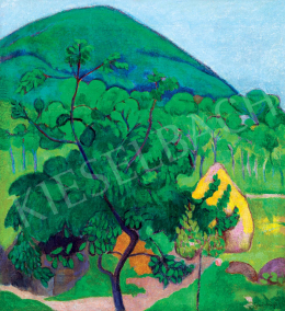  Schönberger, Armand - Nagybánya Landscape with Kereszthegy, c. 1909 