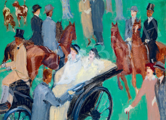 Monostori Moller, Pál - Riding Out in the Bois de Boulogne (Paris) | 55th Spring Auction auction / 119 Lot