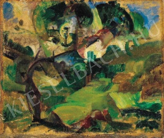  Szobotka, Imre - Landscape with a Lying Figure, 1912/1914. painting