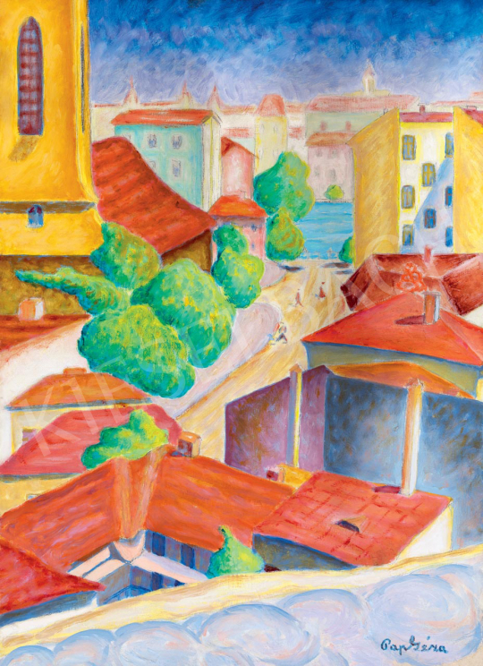 Pap, Géza - Town with Red Roofs (Tabán) | 55th Spring Auction auction / 130 Lot