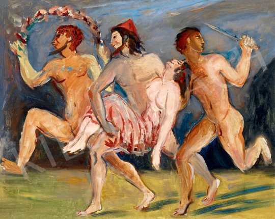  Kernstok, Károly - The Rape of Helen | 55th Spring Auction auction / 156 Lot