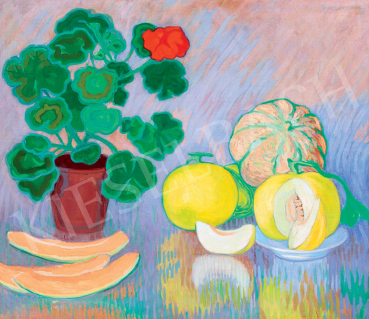 Boromisza, Tibor - Still Life with Red Geranium, 1908 | 55th Spring Auction auction / 157 Lot