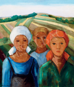  Antal József - Három lány, 1940 körül 
