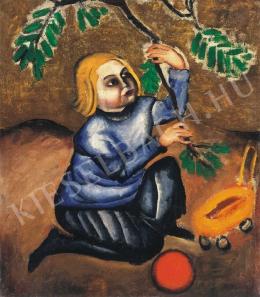 Lehel Mária - Gyermek labdával, 1912-1913 