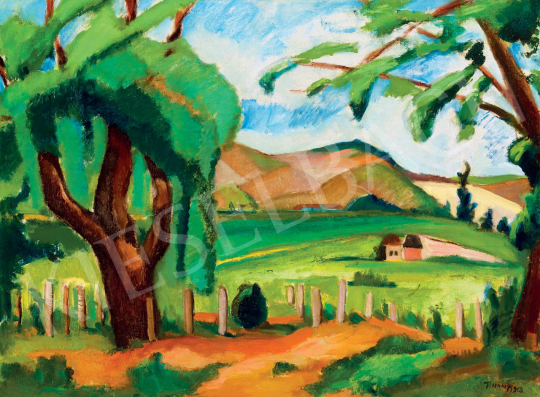 Tihanyi, Lajos, - Szécsénykovácsi (Kováčovce) Landscape II., 1913 | 55th Spring Auction auction / 177 Lot