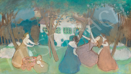  Vaszary, János - In the Castle Garden, c. 1902 | 55th Spring Auction auction / 48 Lot