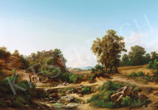 Ifj. Markó, Károly jr. - Italian Landscape, 1874 | 55th Spring Auction auction / 109 Lot