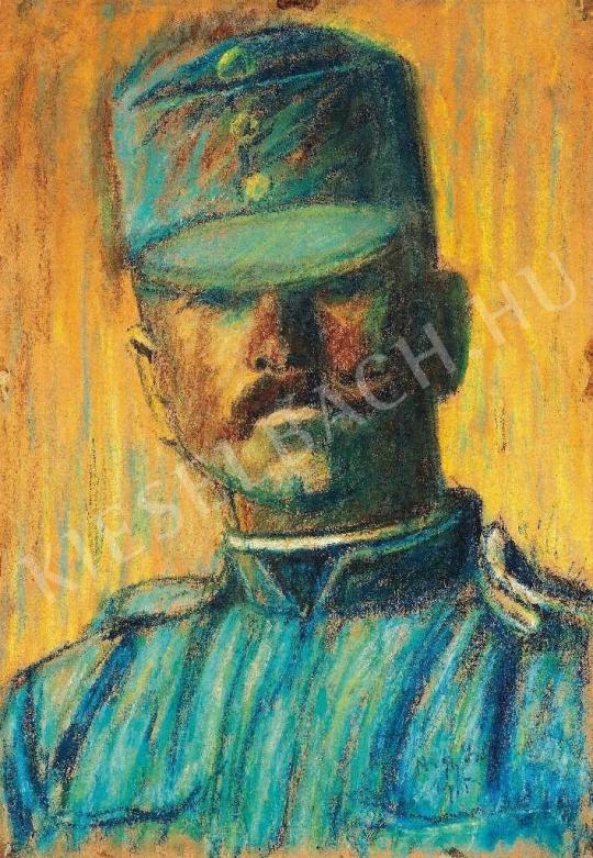 Nagy, István - Soldier Head, 1915. painting