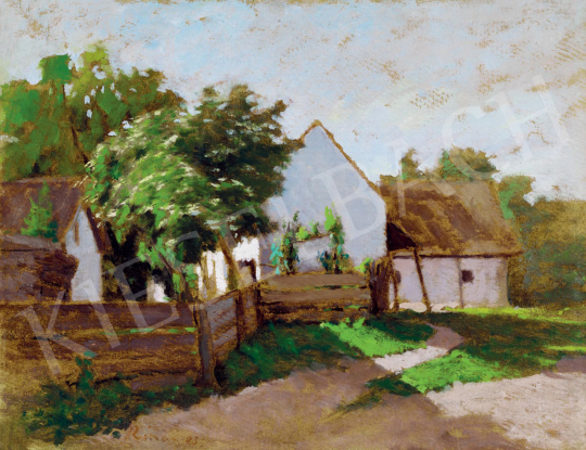 Rippl-Rónai, József - Sunlit Houses with Blossoming Trees | 55th Spring Auction auction / 205 Lot