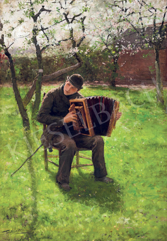  Verstraete, Theodor - Accordian Player in a Spring Garden | 55th Spring Auction auction / 22 Lot