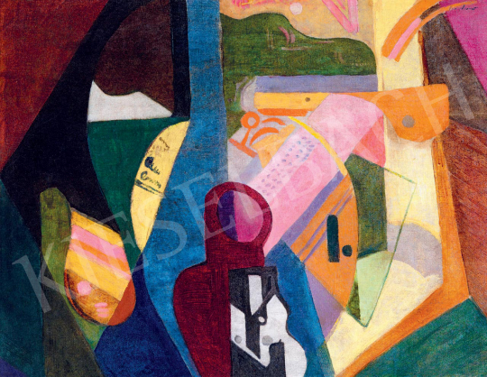  Ismeretlen festő olvashatatlan szignóval, 20. század első fele - Avantgárd csendélet | 55. Tavaszi Aukció aukció / 188 tétel