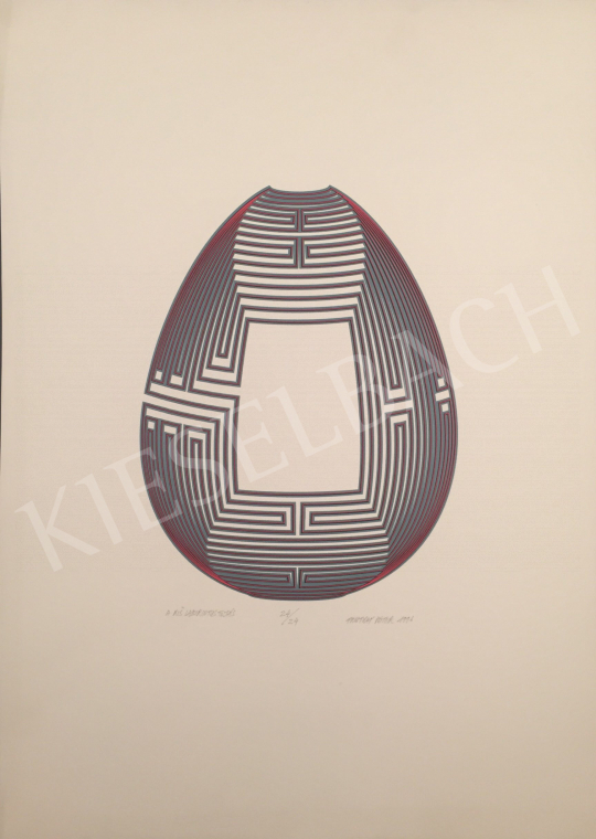 Eladó  Prutkay Péter - A kis labirintus tojás, 1996 festménye