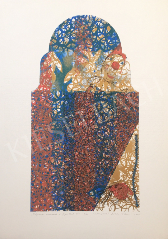 For sale Csikós, Tibor - Process with Ornament and Figures 01., 2001 's painting