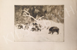  Csergezán, Pál - Wild Boars in Winter I. 