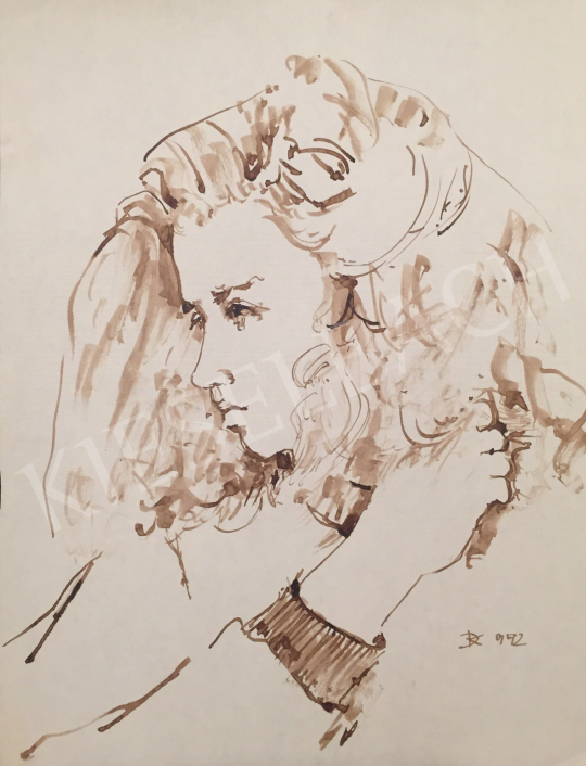 For sale Dániel, Kornél Miklós (Fisch Kornél) - Women Portrait, 1992 's painting