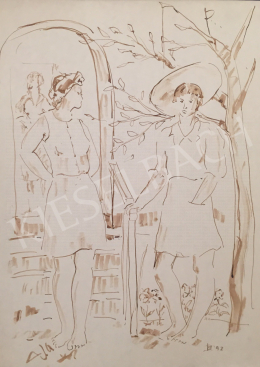 Dániel, Kornél Miklós (Fisch Kornél) - Womens in the Garden, 1992 