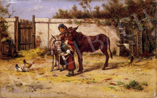 Bruck, Lajos - Girls with donkeys | 7th Auction auction / 41 Lot