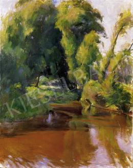  Benkhard, Ágost - Brook with trees 