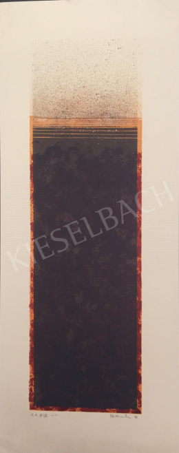  Unknown Artist with Oestreich Signature - Orange Brown Composition, 1998 