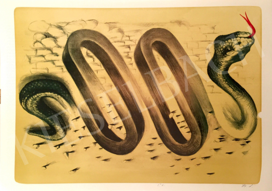 For sale Zsankó, László - Green Snake, 2001 's painting