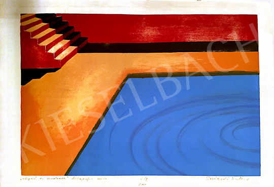  Sóváradi, Valéria - Stairs and Pool, 2000 painting