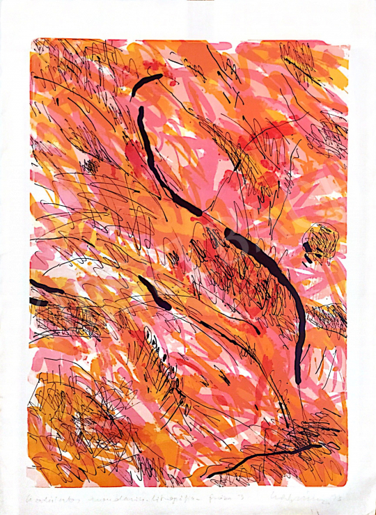 Eladó  Ismeretlen művész olvashatatlan szignóval - Csodálatos mandarin, 1993 festménye