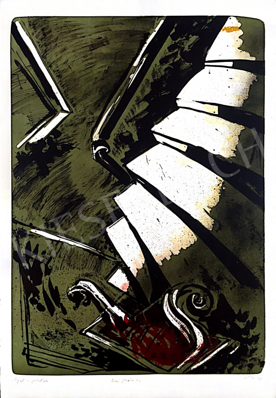 For sale  Sinkó, István - Stairs to the Hell 's painting