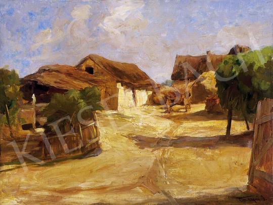 Tornyai, János - Sunlit village yard at noon | 7th Auction auction / 97 Lot