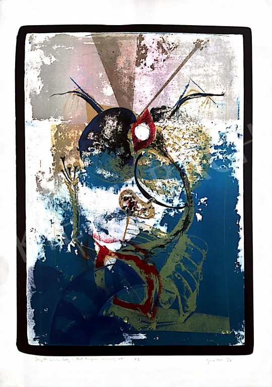  Ismeretlen művész olvashatatlan szignóval - The 2nd Tubular Lady in that dangerous swimming-pool, 1993 festménye