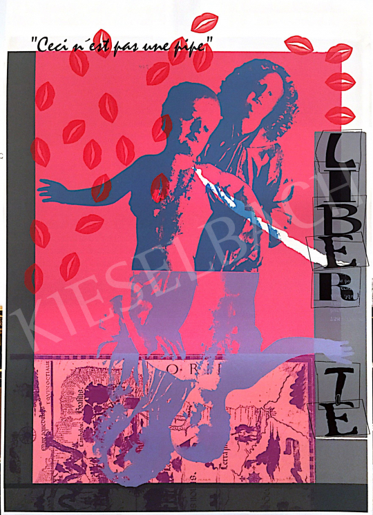 Eladó  Ismeretlen művész olvashatatlan szignóval - Liberté festménye