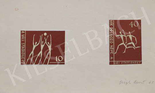 For sale Végh, Dezső - Stamp Plan III., 1961 's painting