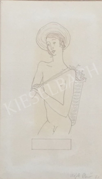 For sale Végh, Dezső - Nude of Grape Basket, 1961 's painting