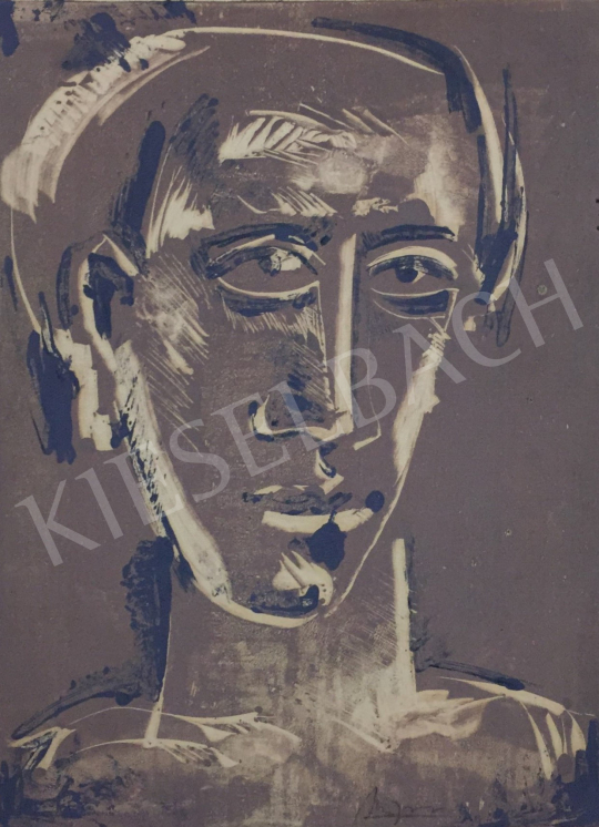 Eladó  Mizser Pál - Férfi portré festménye