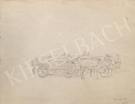  Mednyánszky, László - Carriage, 1914 painting