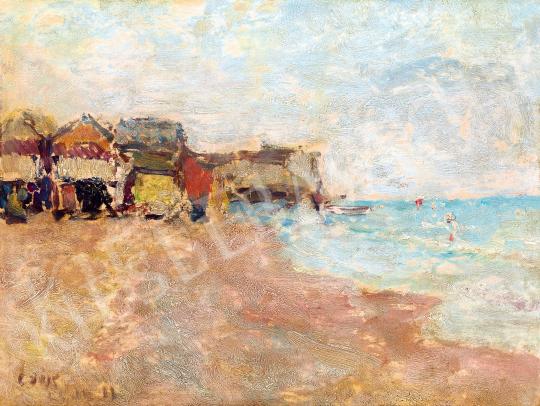  Csók, István - Houses on the Lido, 1912 painting