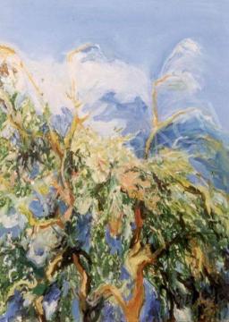  Jeckel, Ferenc - Trees (Dance of the Herons), 1999 painting
