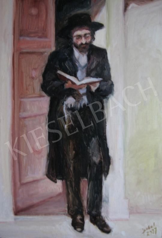  Jeckel Ferenc - Rabbi a kapuban, 2007 festménye